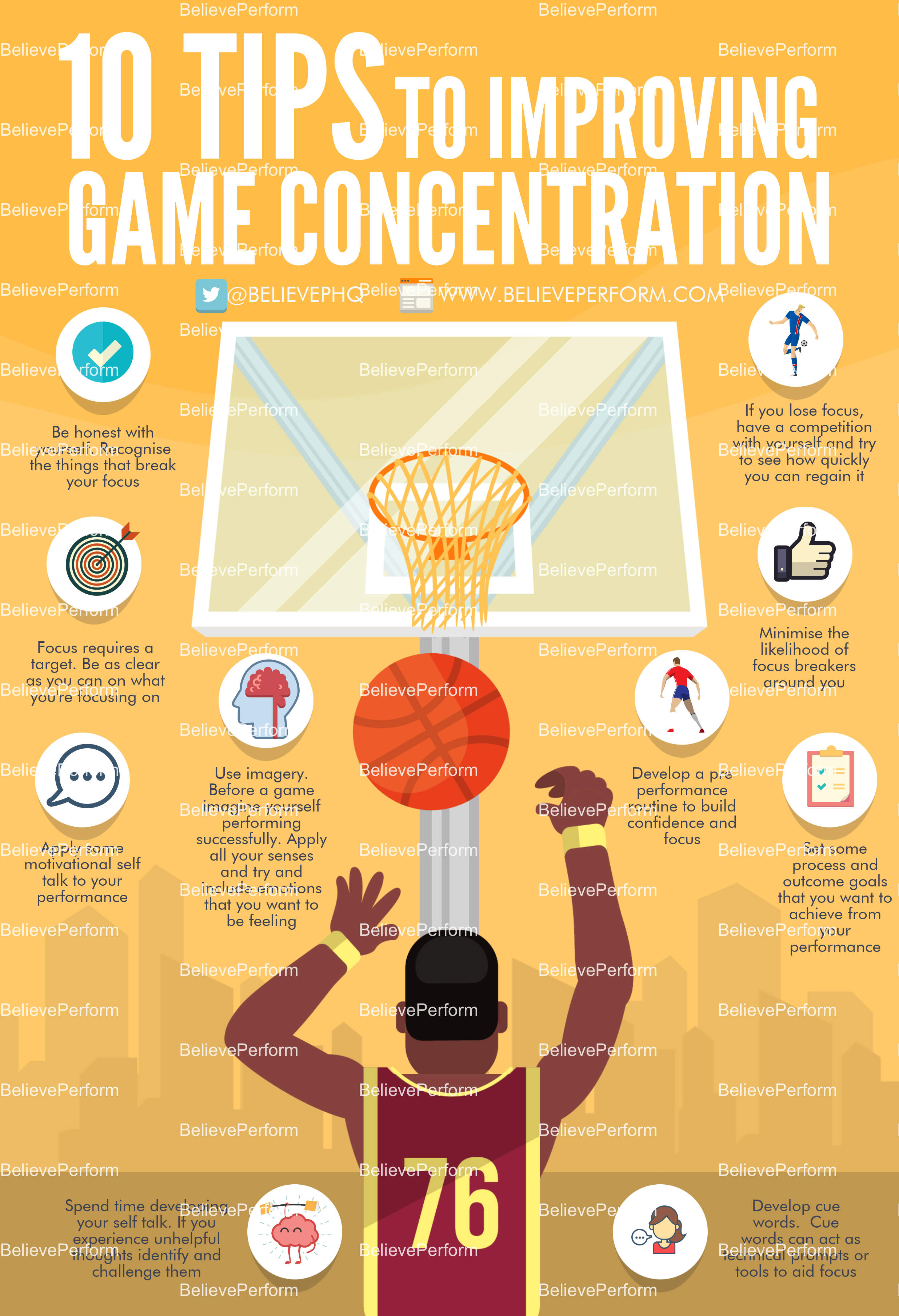 Concentration exercises for athletes