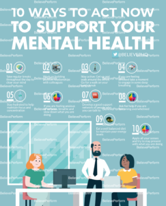 10 ways to act now to support your mental health - BelievePerform - The ...