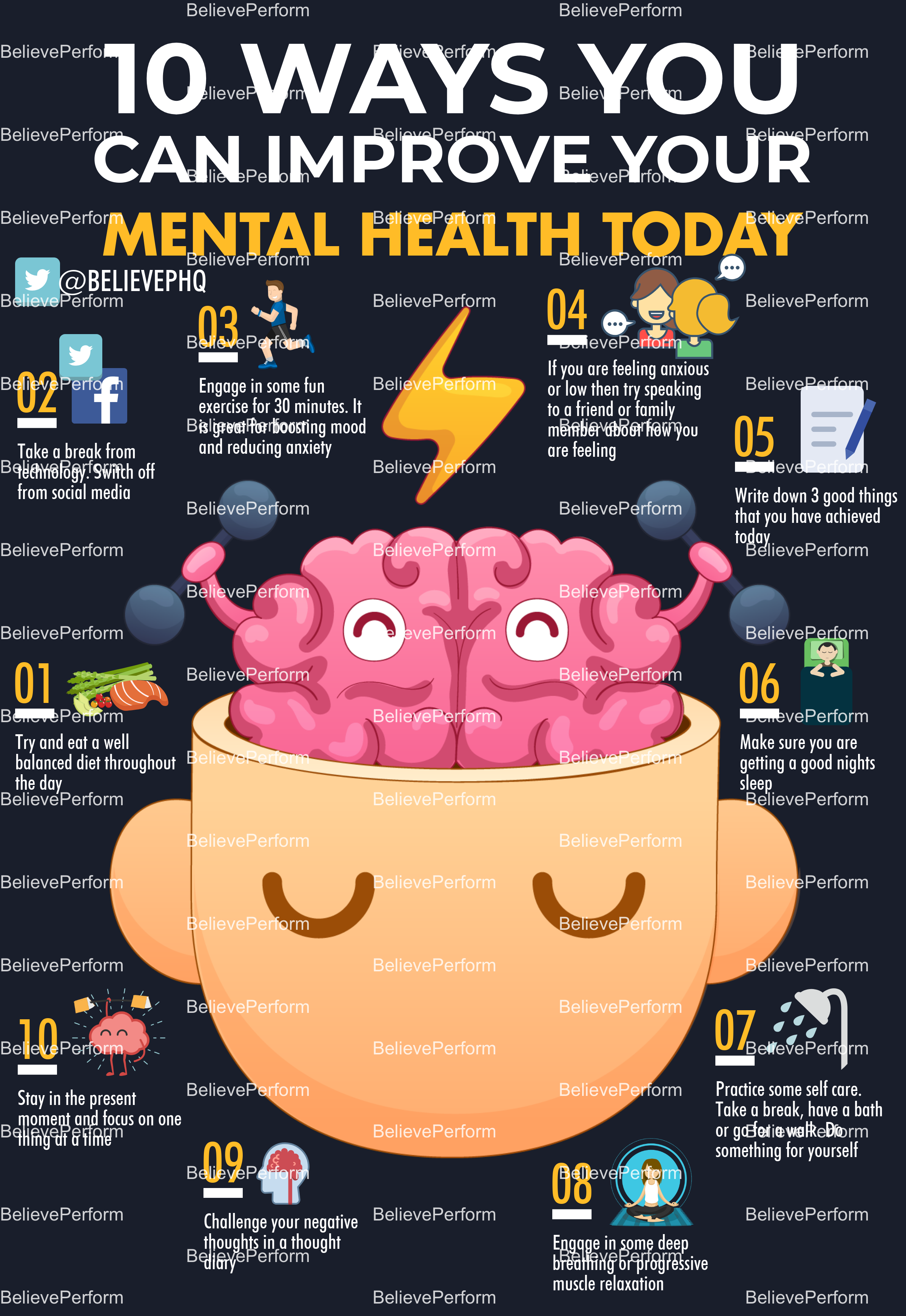 10 Ways You Can Improve Your Mental Health Today Believeperform The Uks Leading Sports 4101