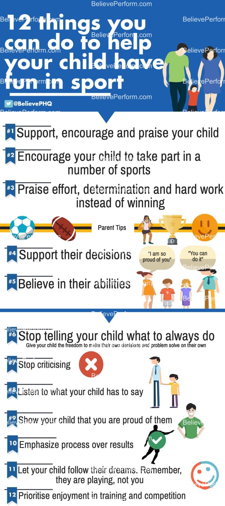 12 things you can do to help your child have fun in sport
