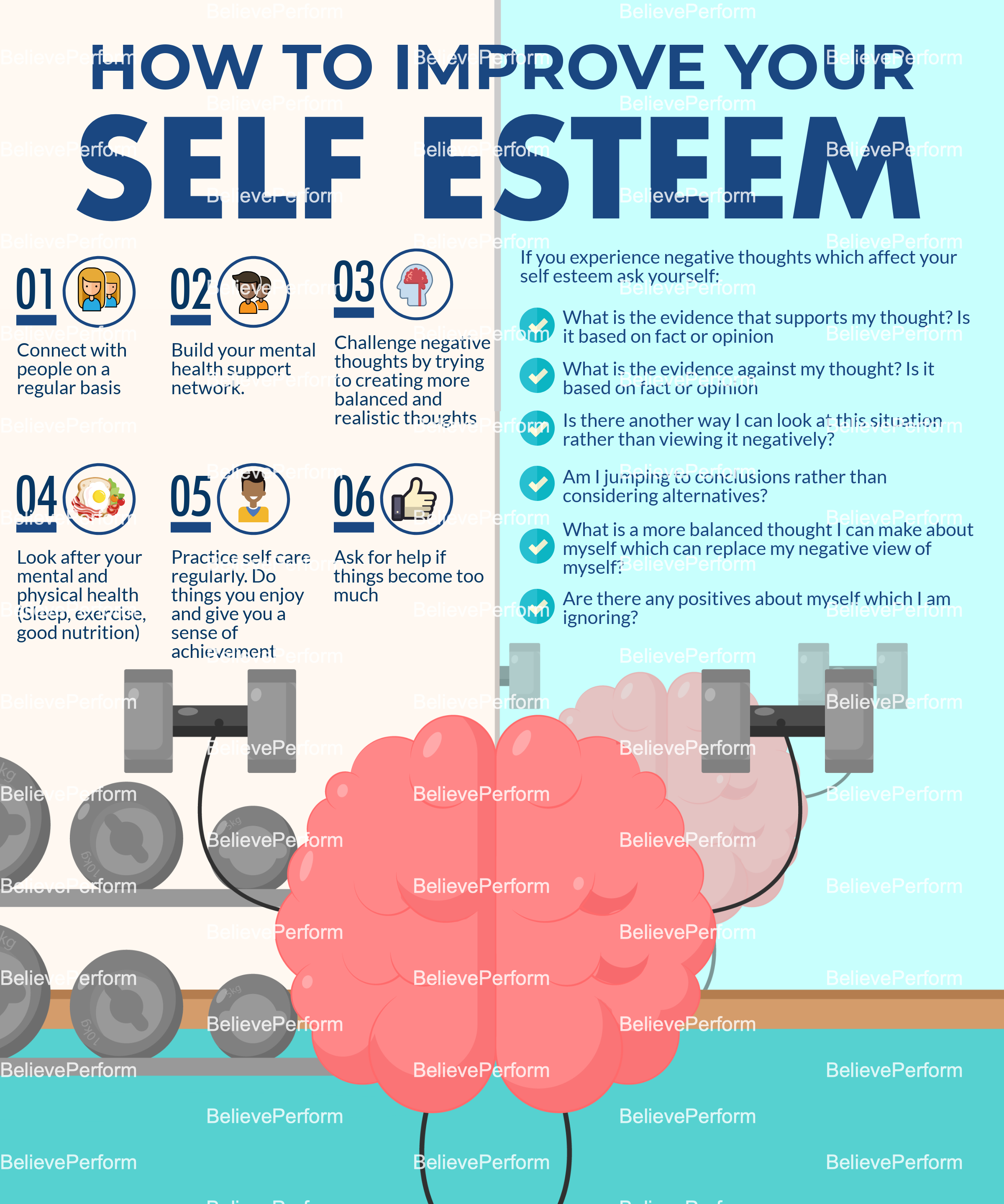 How to improve your self esteem - BelievePerform - The UK's