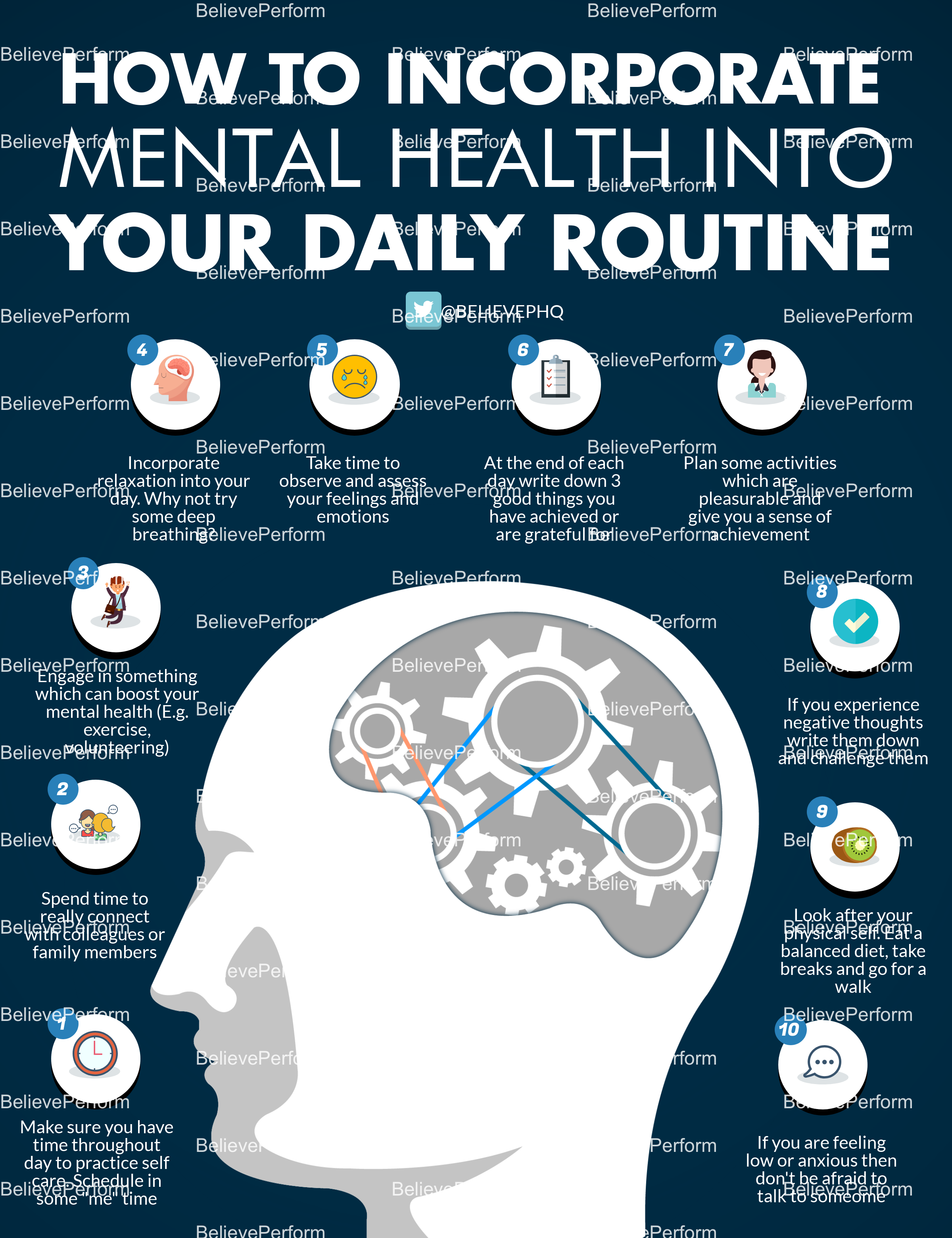 How To Incorporate Mental Health Into Your Daily Routine Believeperform The Uks Leading 6546