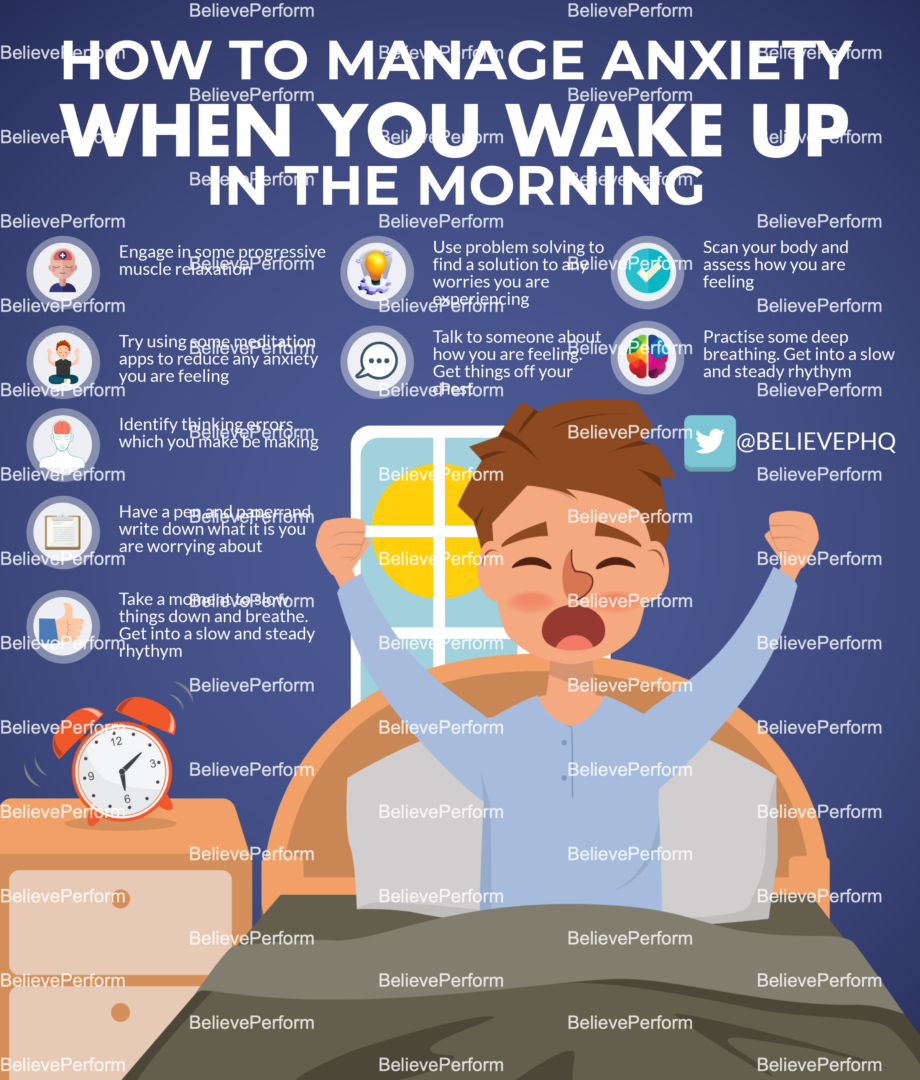 How to manage anxiety when you wake up in the morning - BelievePerform ...