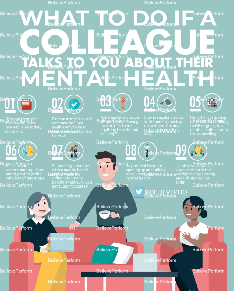 What to do if a colleague talks to you about their mental health ...