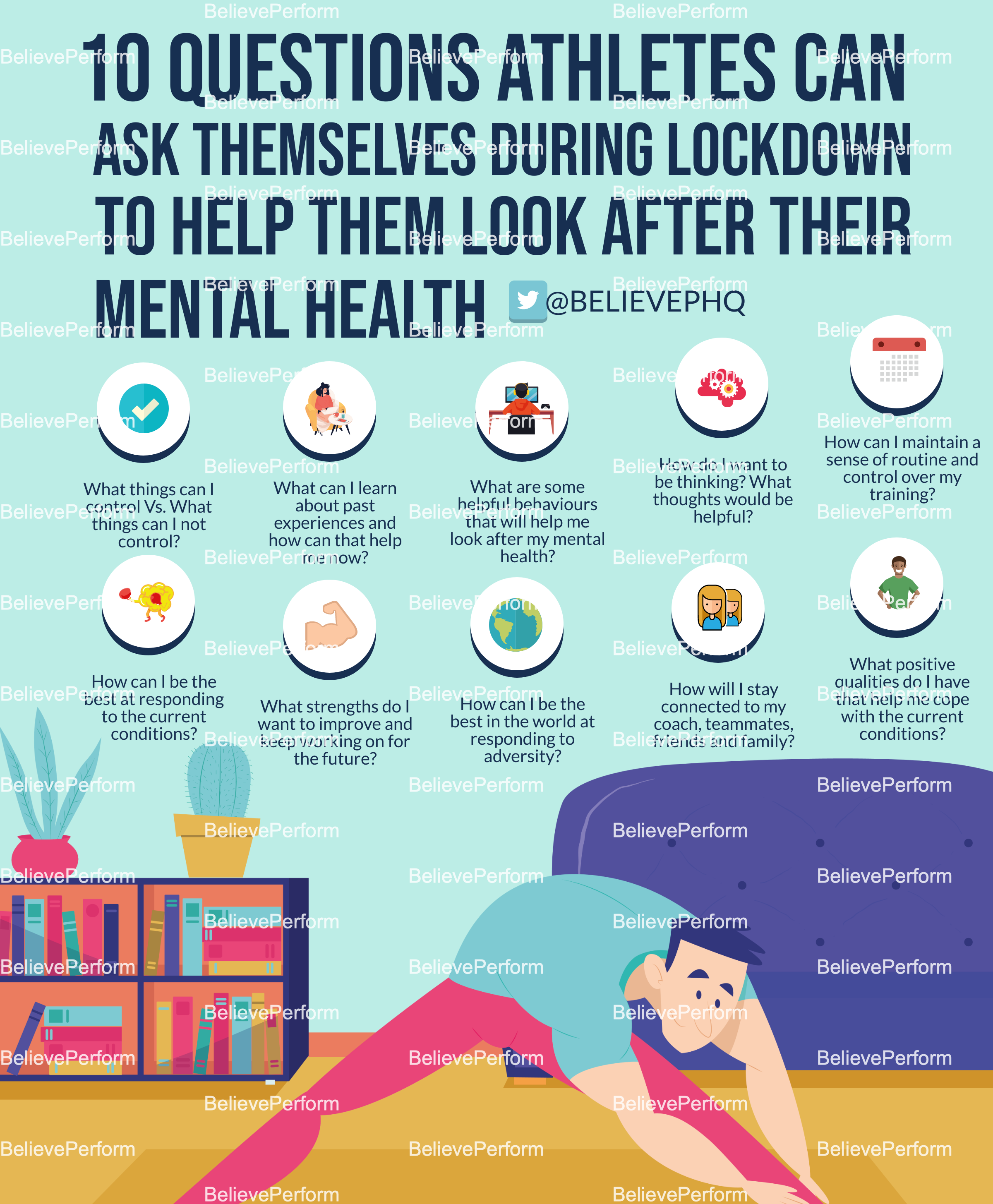 10 questions athletes can ask themselves during lockdown to help them look  after their mental health - BelievePerform - The UK's leading Sports  Psychology Website