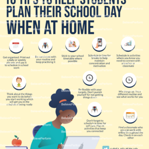 10 tips to help students plan their school day when at home