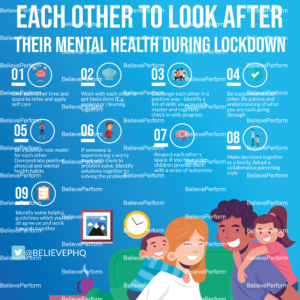 How families can work with each other to look after their mental health during lockdown