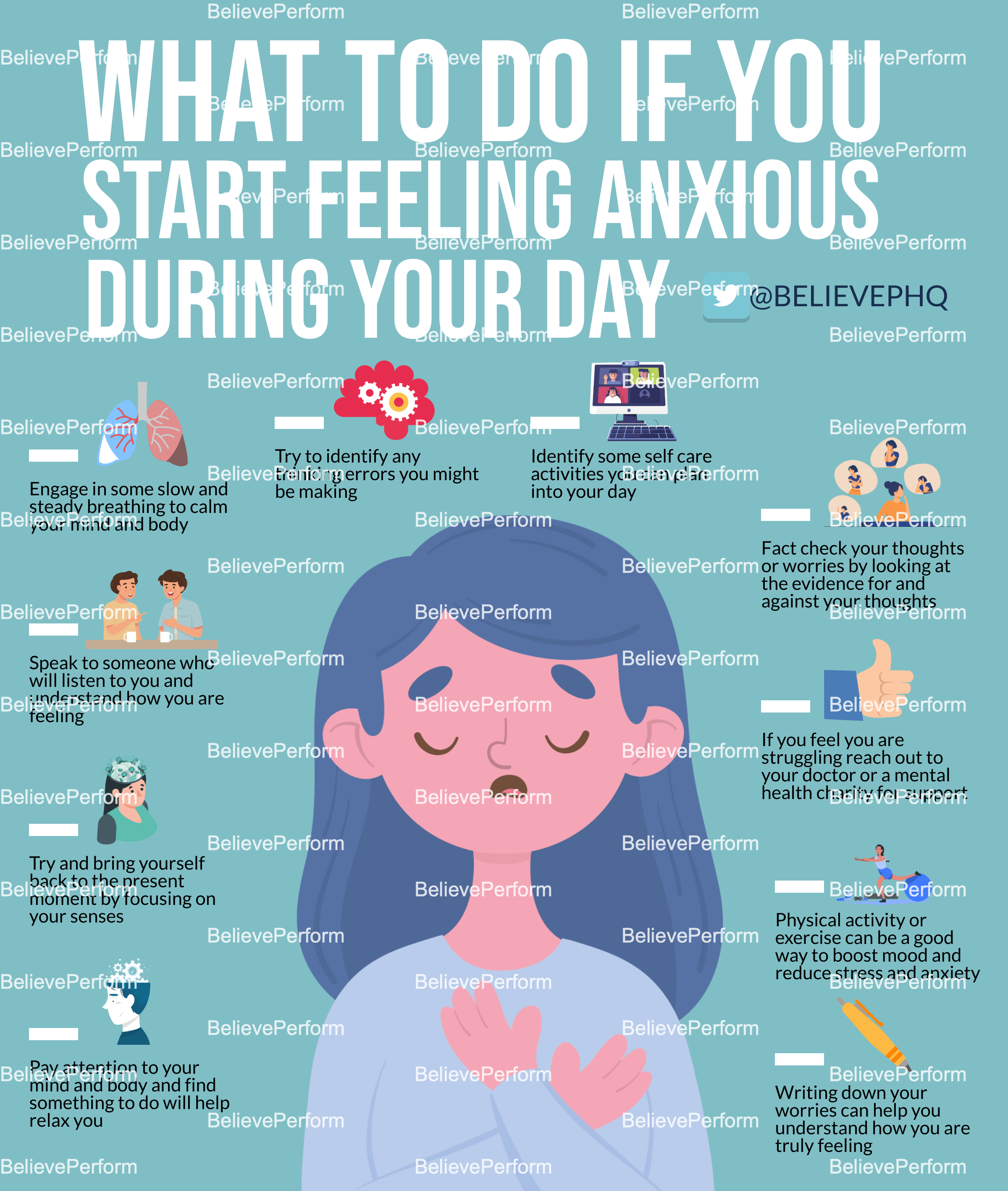 What To Do If You Start Feeling Anxious During Your Day Believeperform The Uks Leading 9374