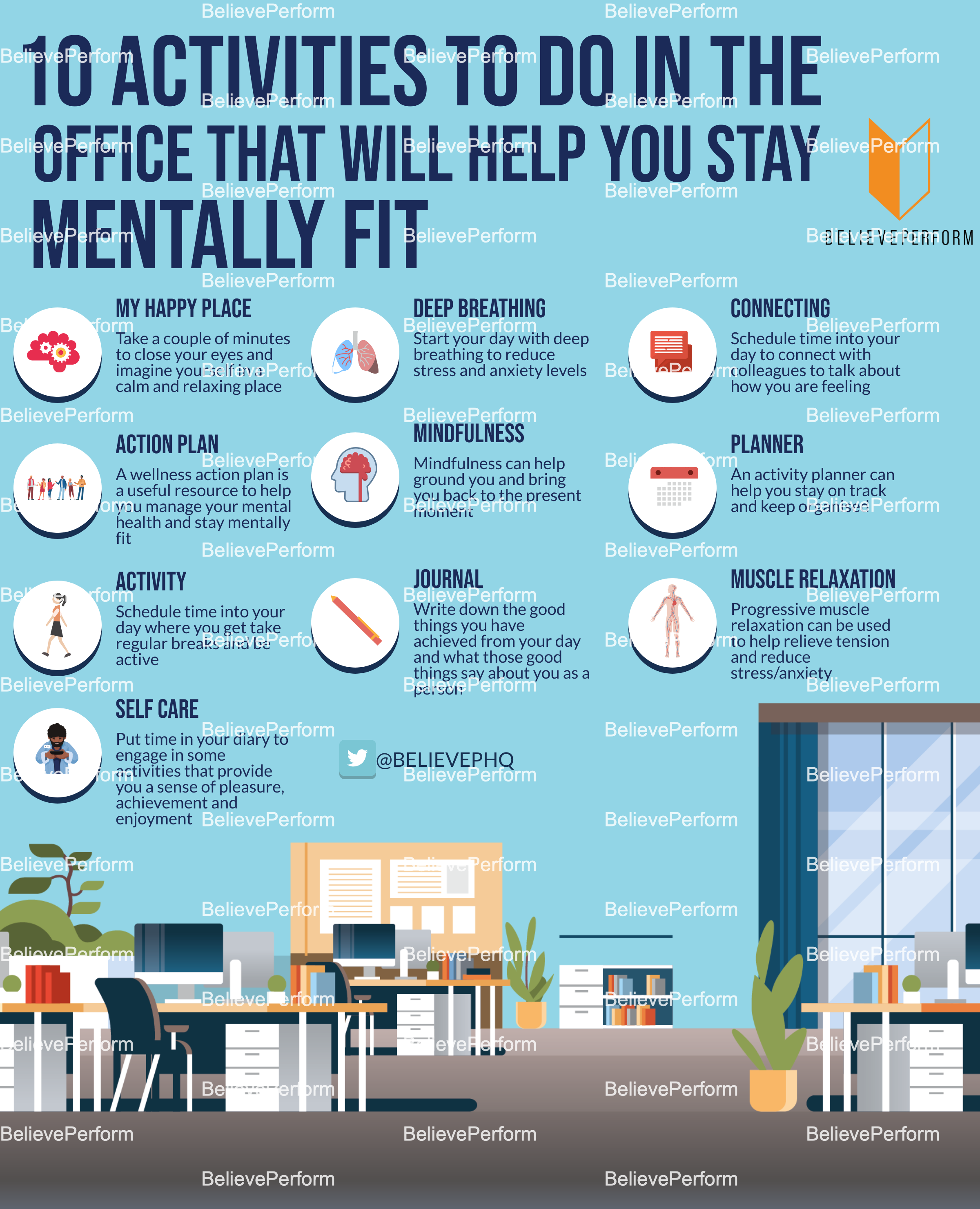10 activities to do in the office that will help you stay mentally fit -  BelievePerform - The UK's leading Sports Psychology Website