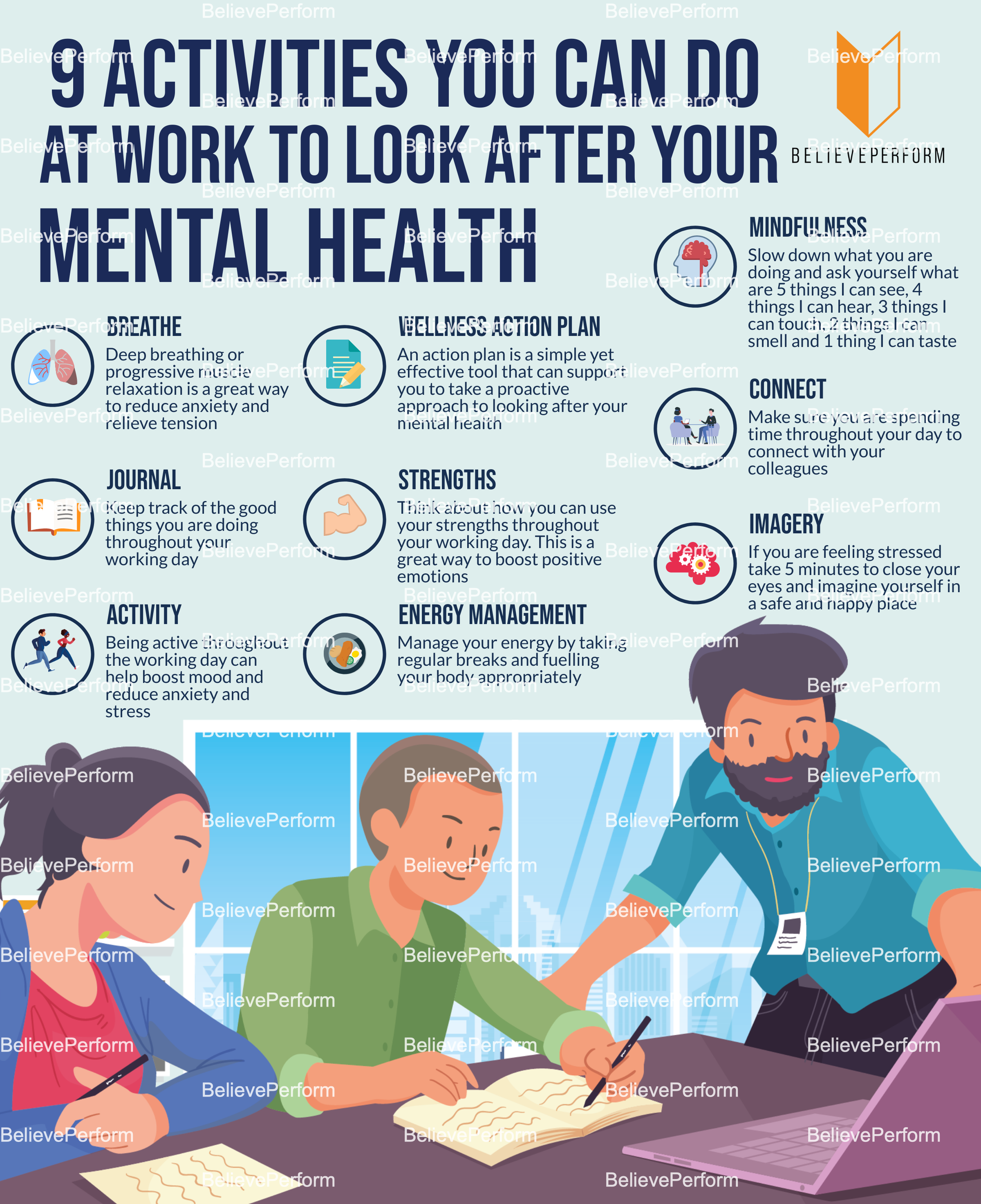 9 Activities You Can Do At Work To Look After Your Mental Health 