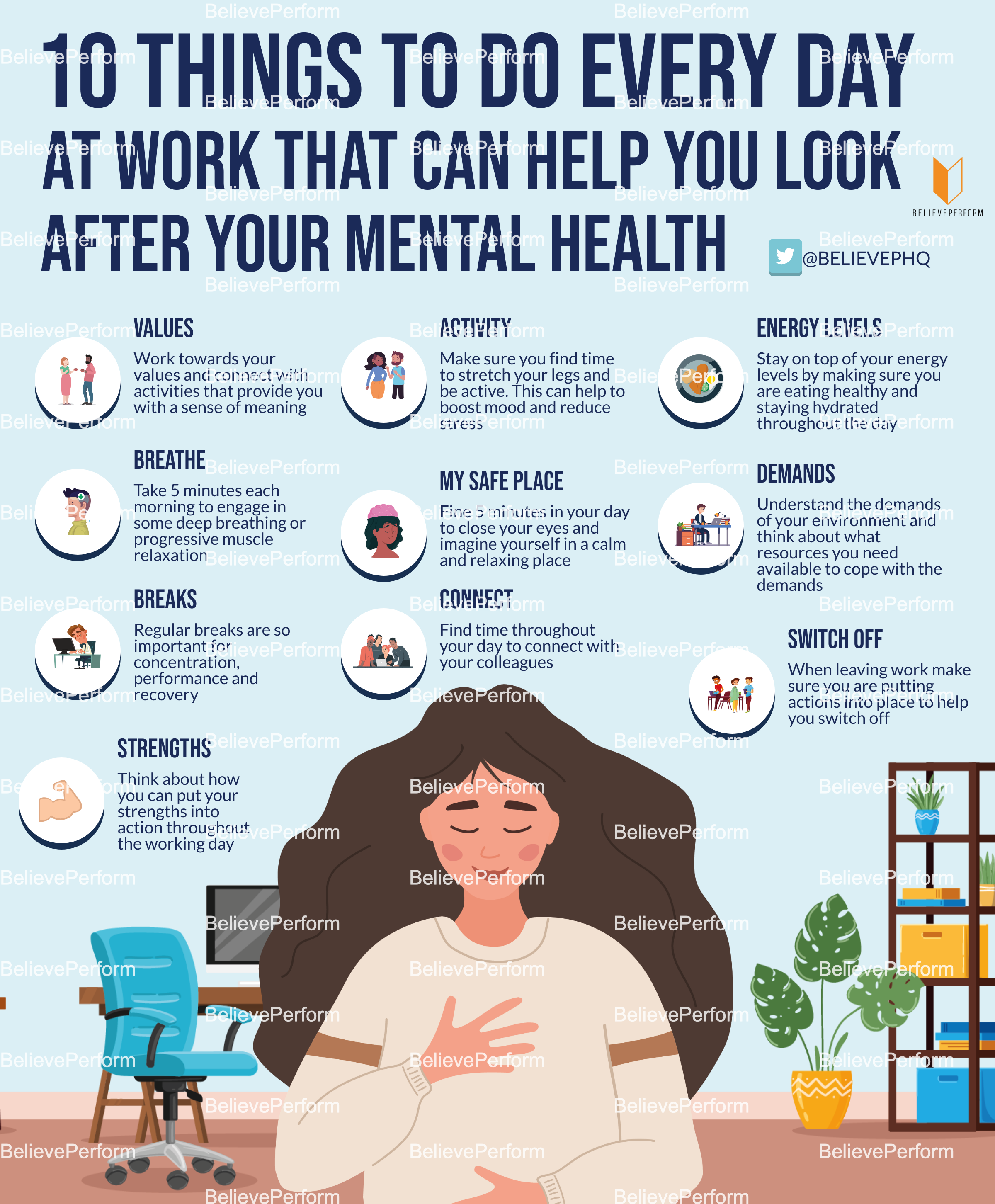 10 Things You Can Do Every Day At Work That Can Help You Look After 